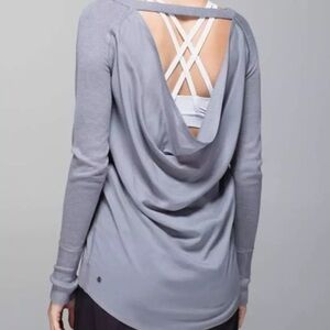 G023. Lululemon Unity Pullover Gray Sweater